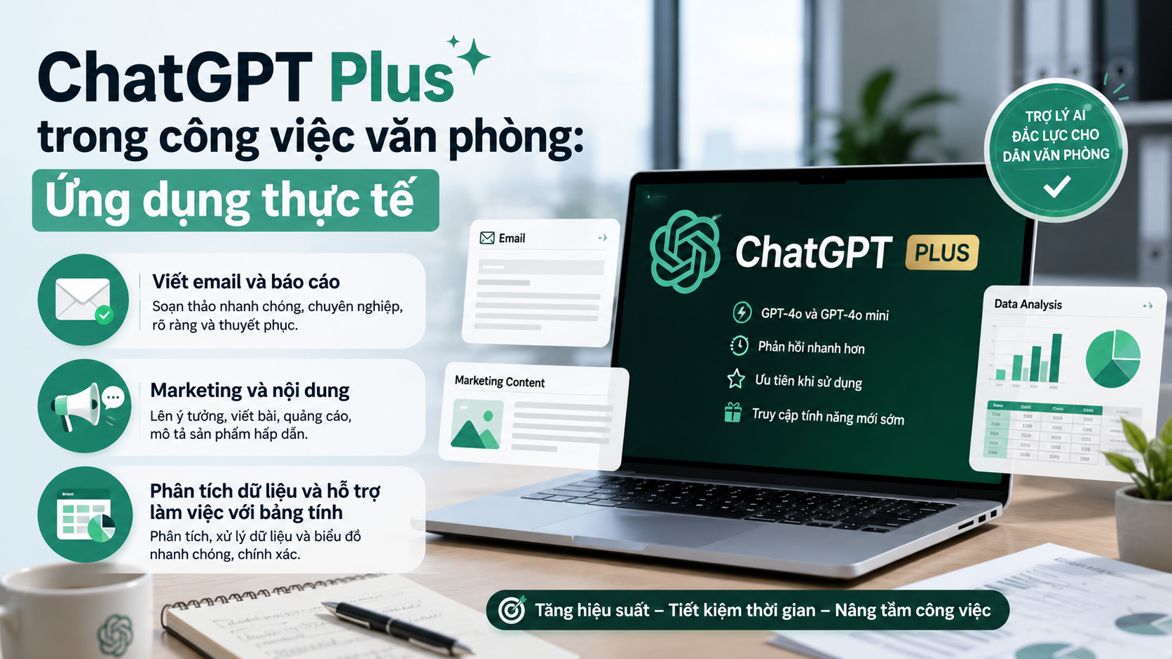 ChatGPT Plus trong công việc văn phòng: Ứng dụng thực tế ChatGPT Plus trong công việc văn phòng: Ứng dụng thực tế - review chatgpt plus
