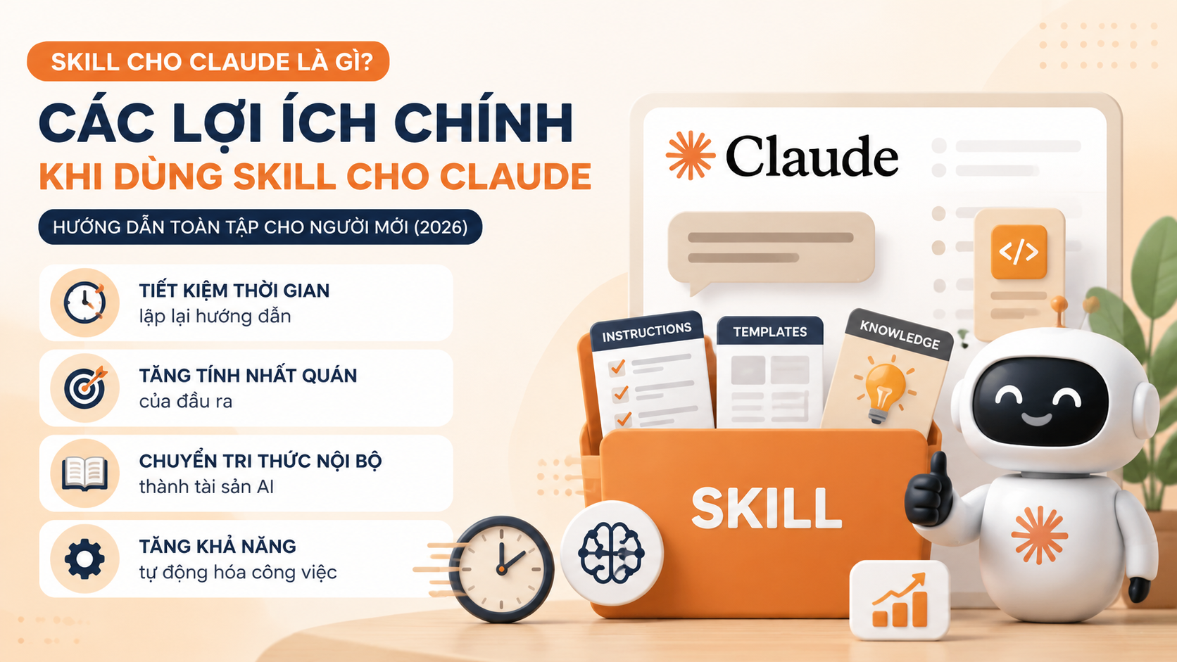 Các lợi ích chính khi dùng Skill cho Claude Các lợi ích chính khi dùng Skill cho Claude - Skill cho Claude