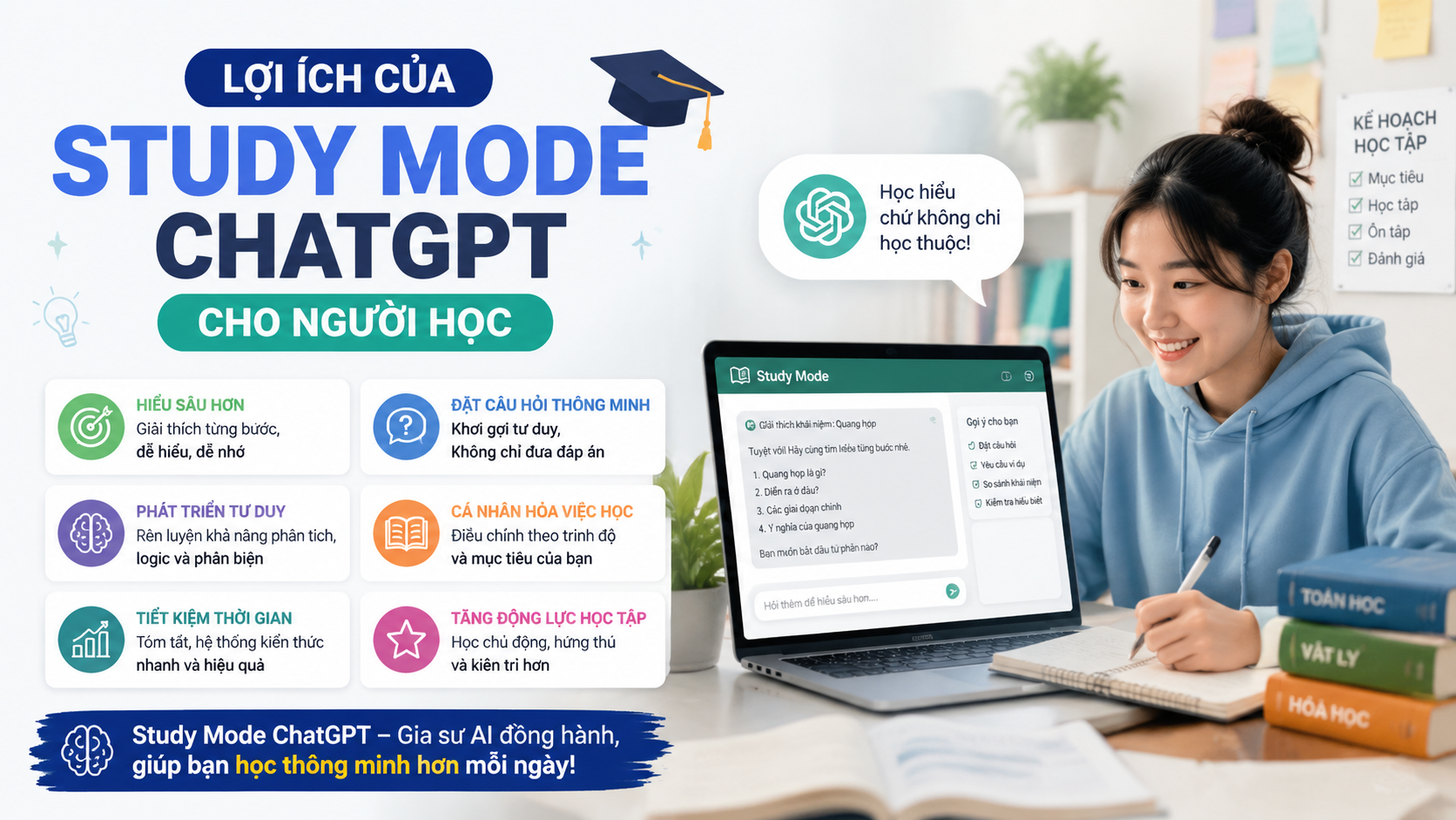Lợi ích của Study Mode ChatGPT cho người học Lợi ích của Study Mode ChatGPT cho người học - study mode chatgpt