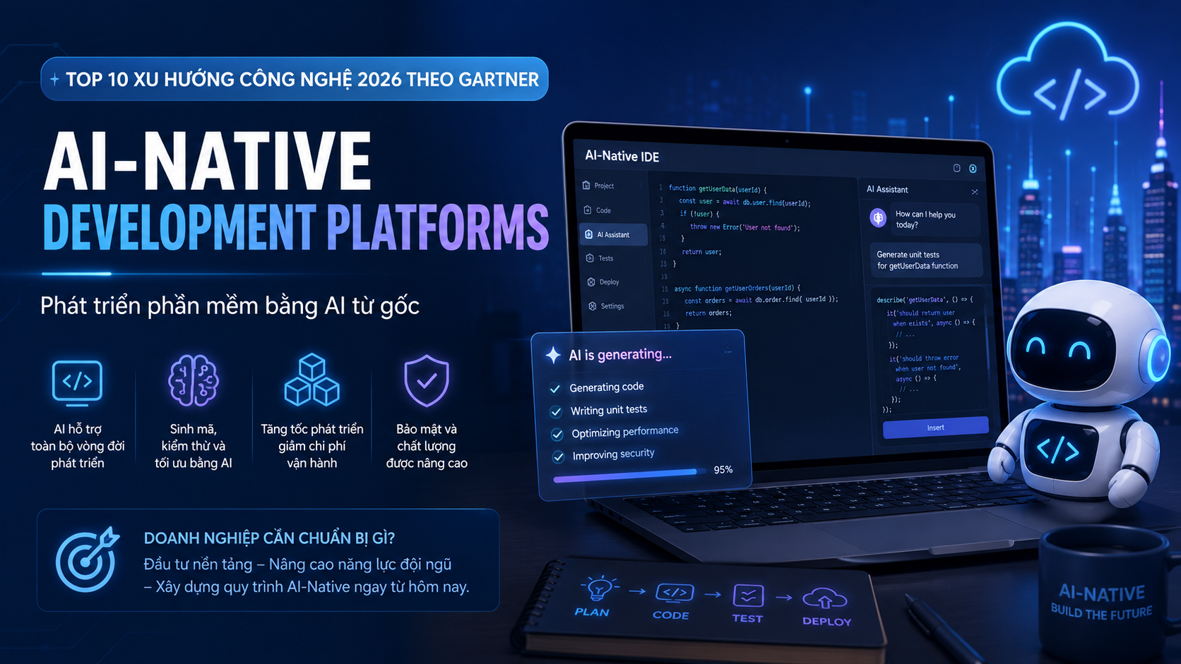 AI-Native Development Platforms: Phát triển phần mềm bằng AI từ gốc - xu hướng công nghệ 2026