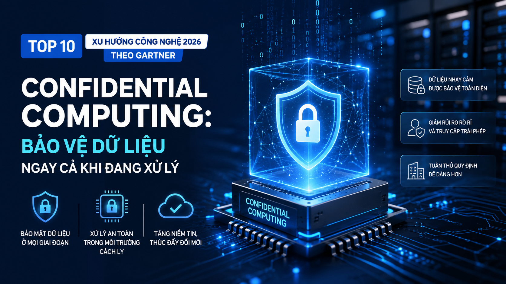 Confidential Computing: Bảo vệ dữ liệu ngay cả khi đang xử lý - xu hướng công nghệ 2026
