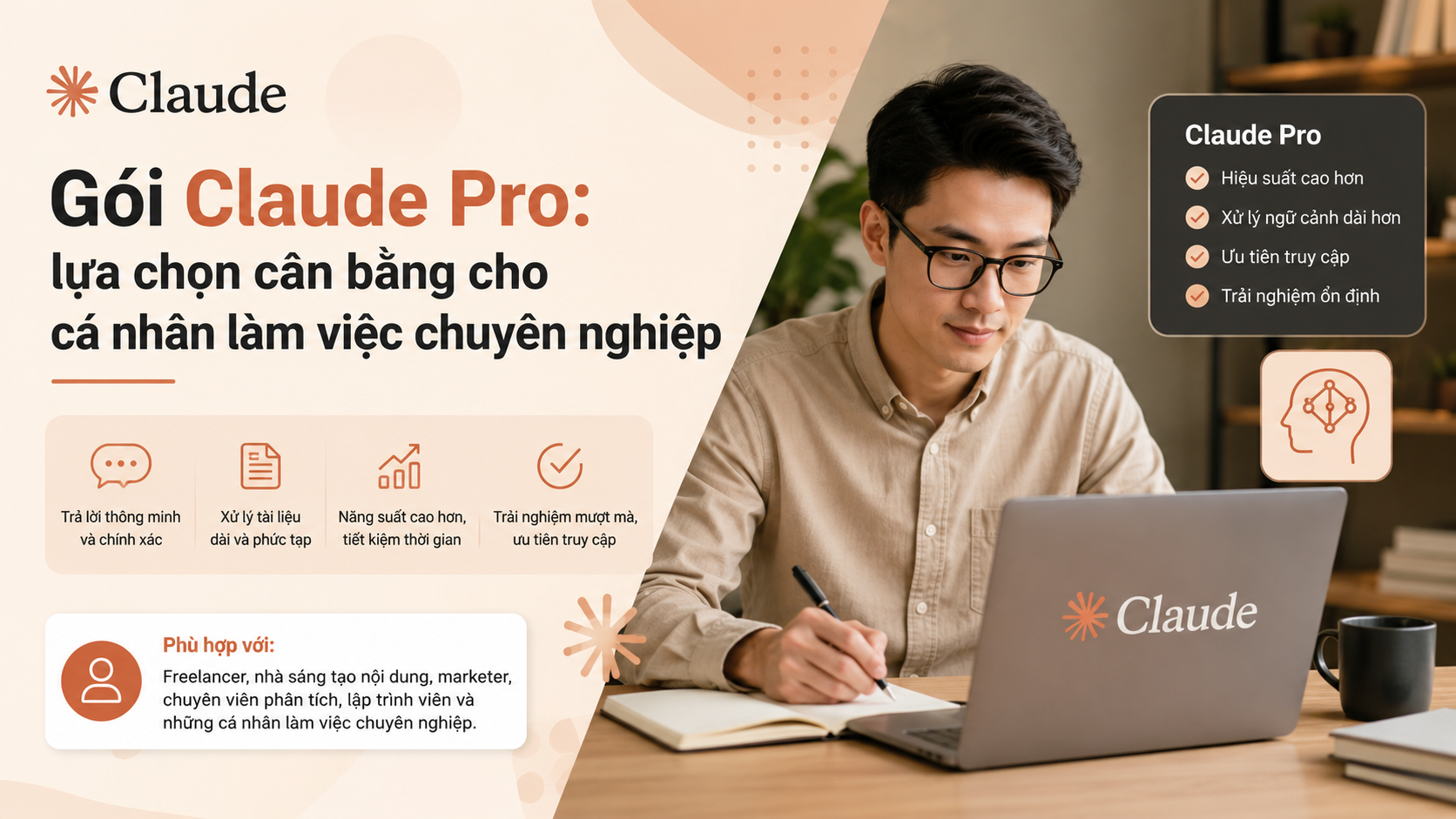 Gói Claude Pro: lựa chọn cân bằng cho cá nhân làm việc chuyên nghiệp - các gói claude ai