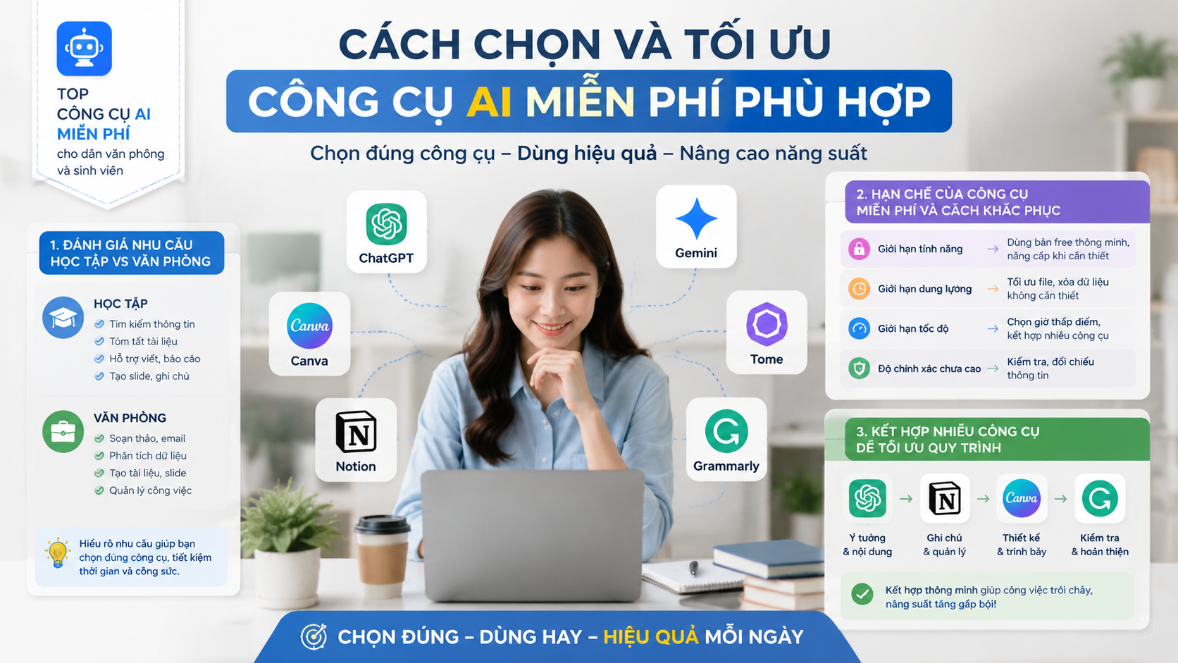 Cách chọn và tối ưu công cụ AI miễn phí phù hợp - công cụ AI miễn phí