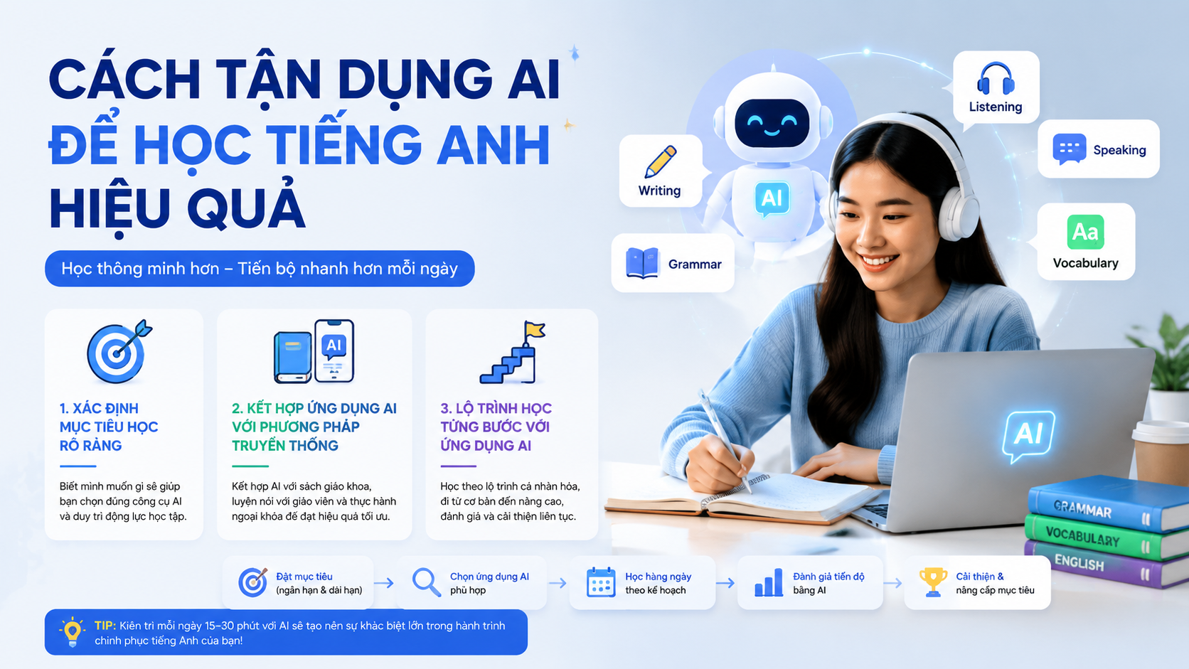 Cách tận dụng AI để học tiếng Anh hiệu quả - ứng dụng AI học tiếng Anh