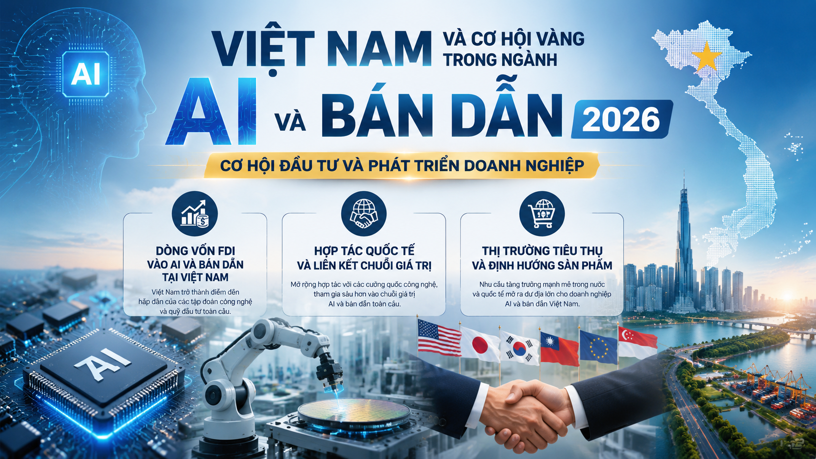 Cơ hội đầu tư và phát triển doanh nghiệp Cơ hội đầu tư và phát triển doanh nghiệp - AI và bán dẫn Việt Nam