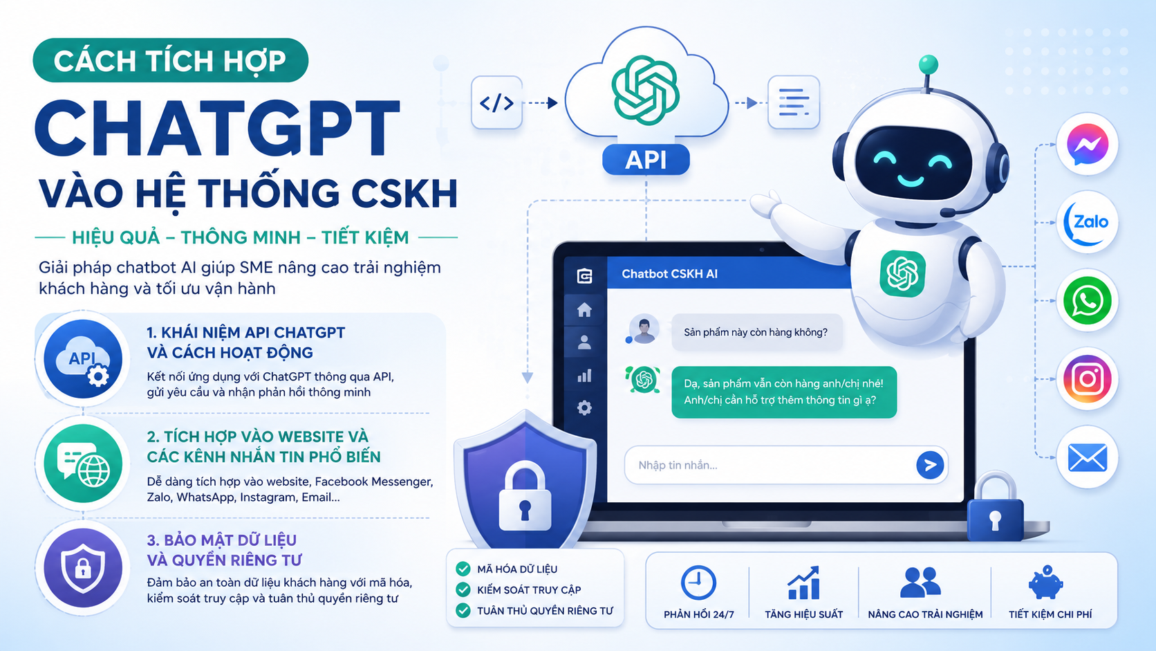 Cách tích hợp ChatGPT vào hệ thống CSKH Cách tích hợp ChatGPT vào hệ thống CSKH - chatbot chatgpt
