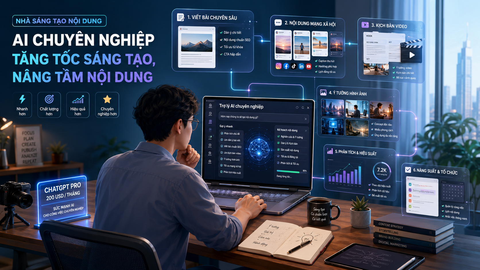 Nhà sáng tạo nội dung cần AI chuyên nghiệp như thế nào? - ChatGPT Pro dành cho ai, người dùng ChatGPT Pro, AI cho lập trình viên, AI chuyên nghiệp