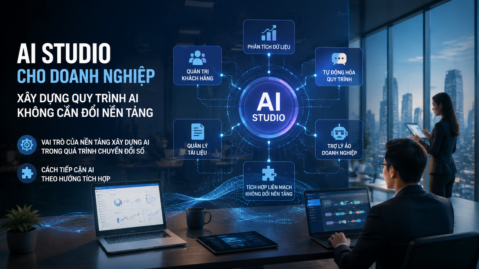 Vai trò của nền tảng xây dựng AI trong quá trình chuyển đổi số - AI Studio, nền tảng xây dựng AI, workflow AI