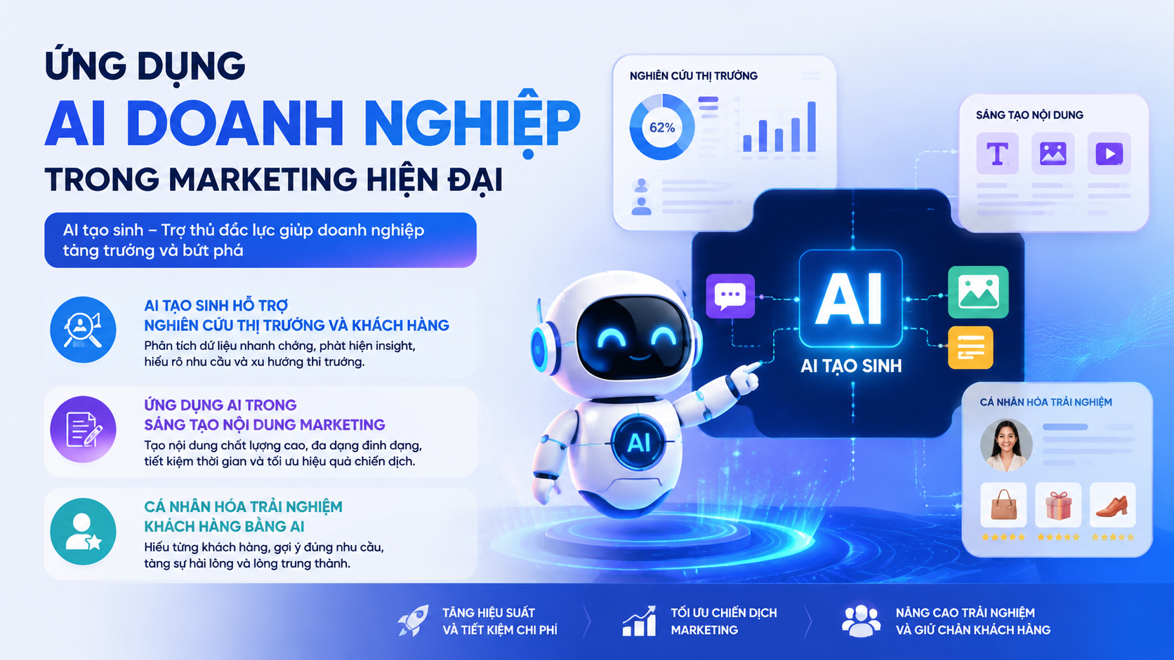 Ứng dụng AI doanh nghiệp trong marketing hiện đại Ứng dụng AI doanh nghiệp trong marketing hiện đại - AI tạo sinh là gì, generative AI, ứng dụng AI doanh nghiệp