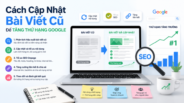 Cách cập nhật bài viết cũ để tăng thứ hạng Google - cập nhật bài viết cũ