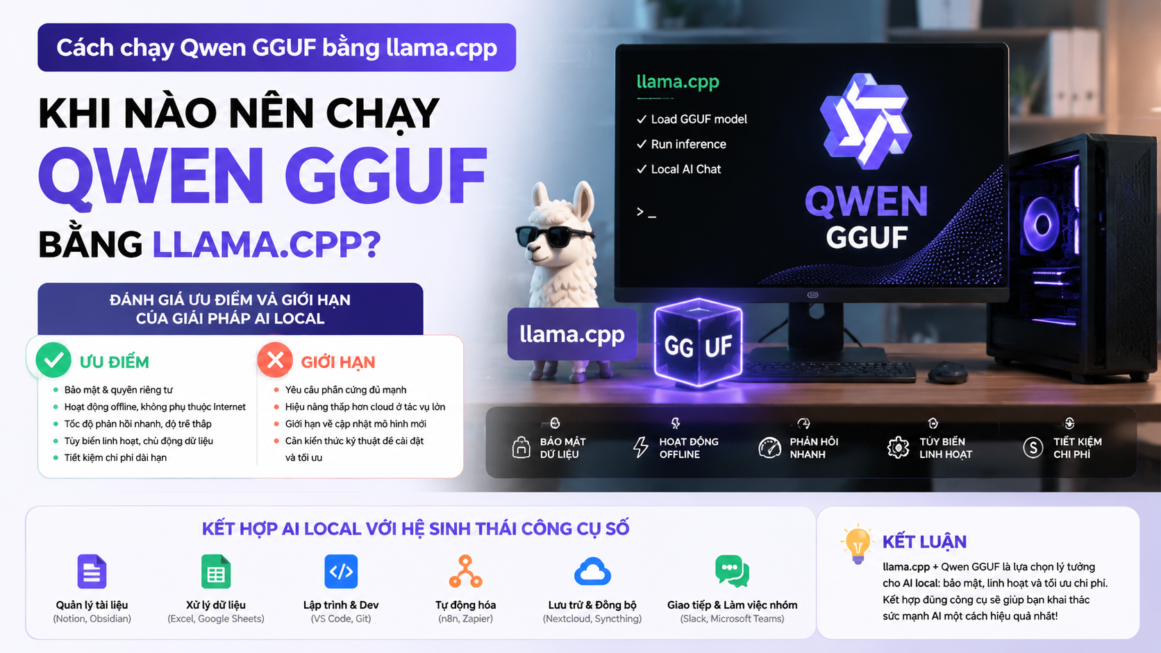 Khi nào nên chạy Qwen GGUF bằng llama.cpp? - Qwen GGUF