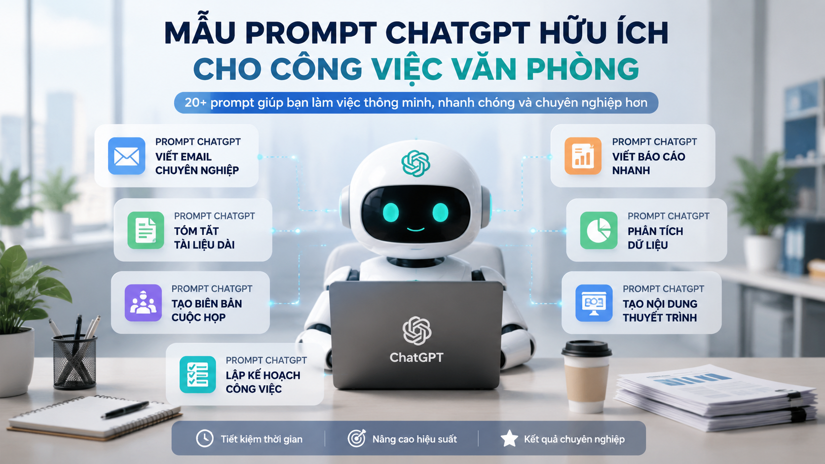 mẫu prompt ChatGPT hữu ích cho công việc văn phòng mẫu prompt ChatGPT hữu ích cho công việc văn phòng - cách dùng ChatGPT, hướng dẫn sử dụng ChatGPT, prompt ChatGPT