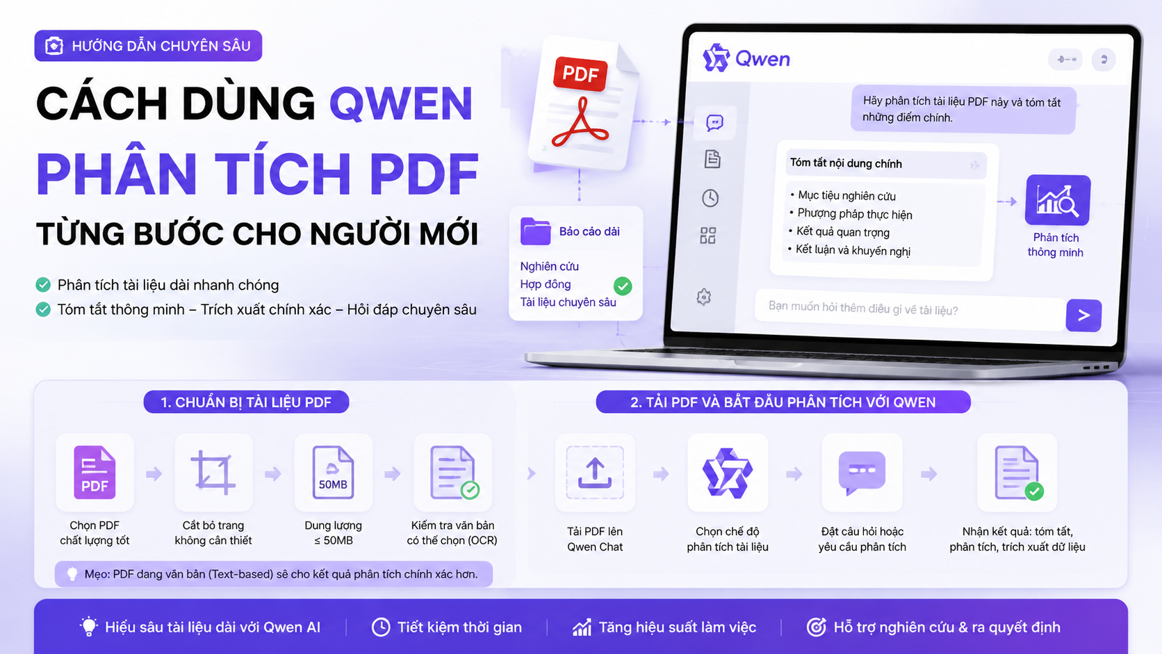 Cách dùng Qwen phân tích PDF từng bước cho người mới - Qwen phân tích PDF