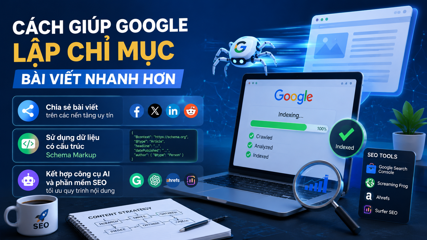 Các phương pháp hỗ trợ index bài viết nhanh hơn - index bài viết nhanh