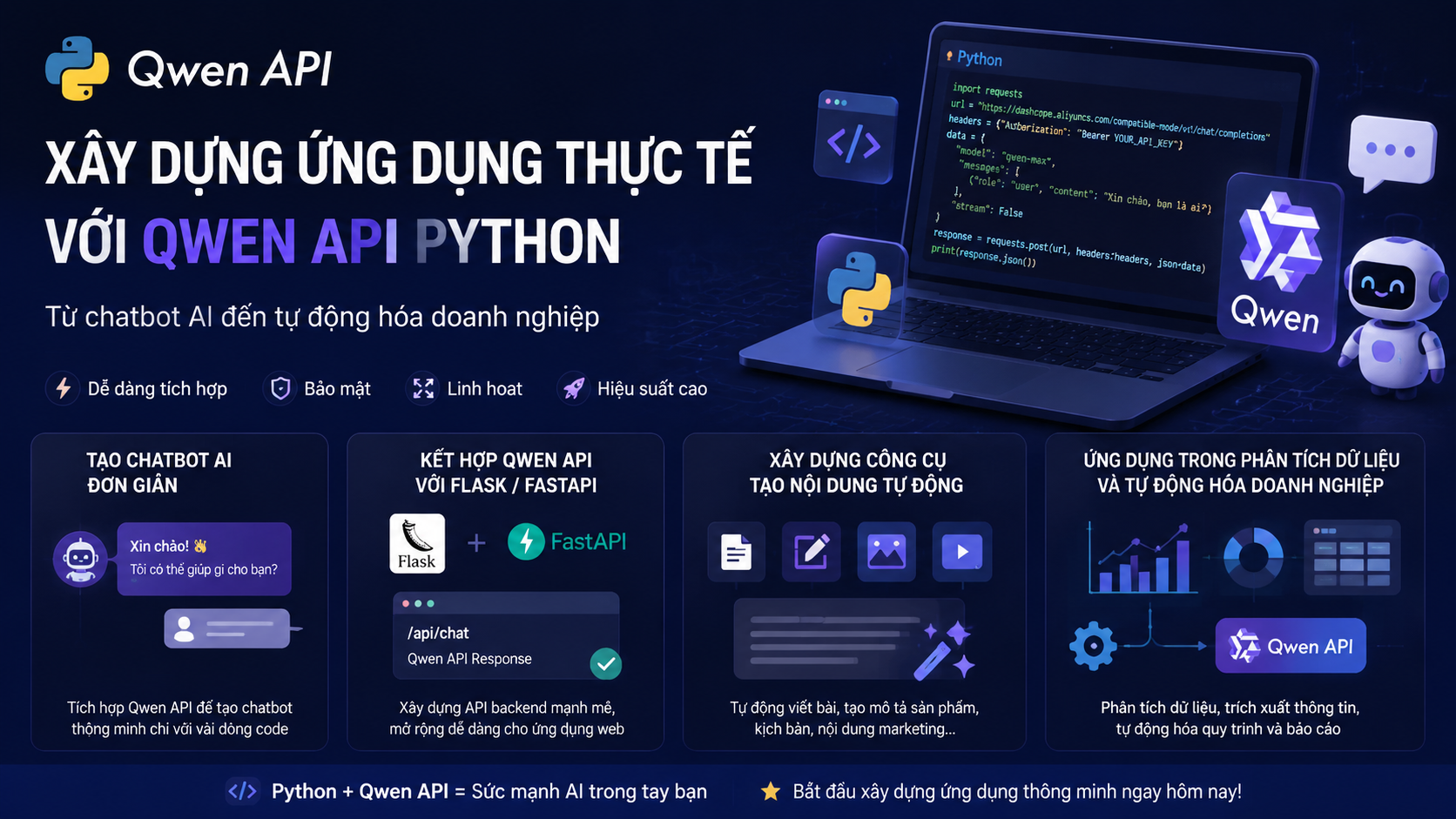 Xây dựng ứng dụng thực tế với Qwen API Python Xây dựng ứng dụng thực tế với Qwen API Python - Qwen API Python