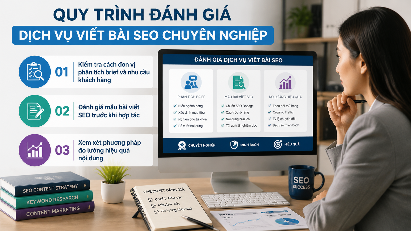 Quy trình đánh giá một dịch vụ viết bài SEO chuyên nghiệp - thuê dịch vụ viết bài SEO