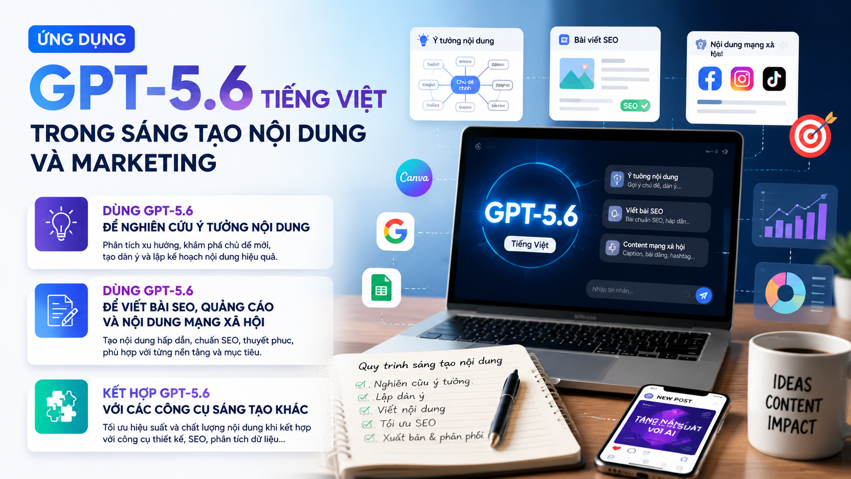 Ứng dụng GPT-5.6 tiếng Việt trong sáng tạo nội dung và marketing - cách sử dụng GPT-5.6, GPT-5.6 tiếng Việt, dùng GPT-5.6