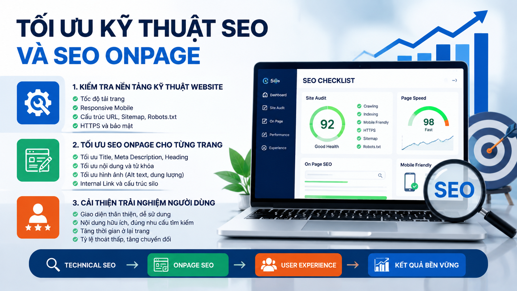 Tối ưu kỹ thuật SEO và SEO Onpage - kế hoạch SEO website