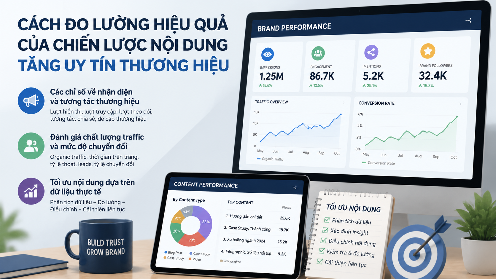 Cách đo lường hiệu quả của chiến lược nội dung tăng uy tín thương hiệu Cách đo lường hiệu quả của chiến lược nội dung tăng uy tín thương hiệu - content xây dựng thương hiệu