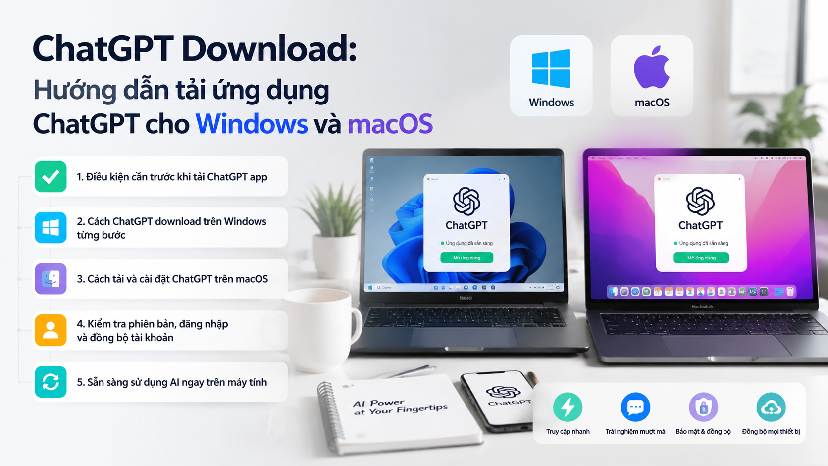 ChatGPT download: Hướng dẫn tải ứng dụng ChatGPT cho Windows và macOS ChatGPT download: Hướng dẫn tải ứng dụng ChatGPT cho Windows và macOS - ChatGPT app, ChatGPT download, cài ChatGPT trên máy tính