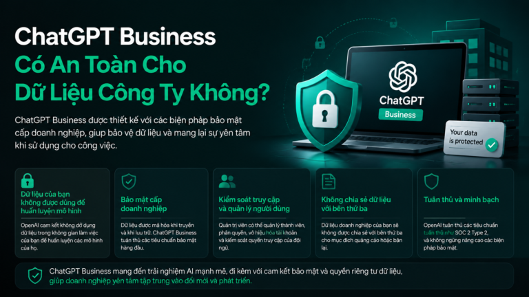 ChatGPT Business Có An Toàn Cho Dữ Liệu Công Ty Không? (chatgpt business an toàn dữ liệu) - chatgpt business an toàn dữ liệu