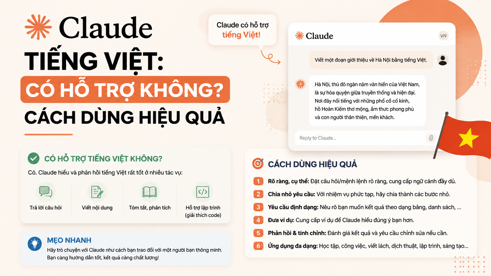 Claude AI Tiếng Việt: Có Hỗ Trợ Không? Cách Dùng Hiệu Quả - claude ai tiếng việt