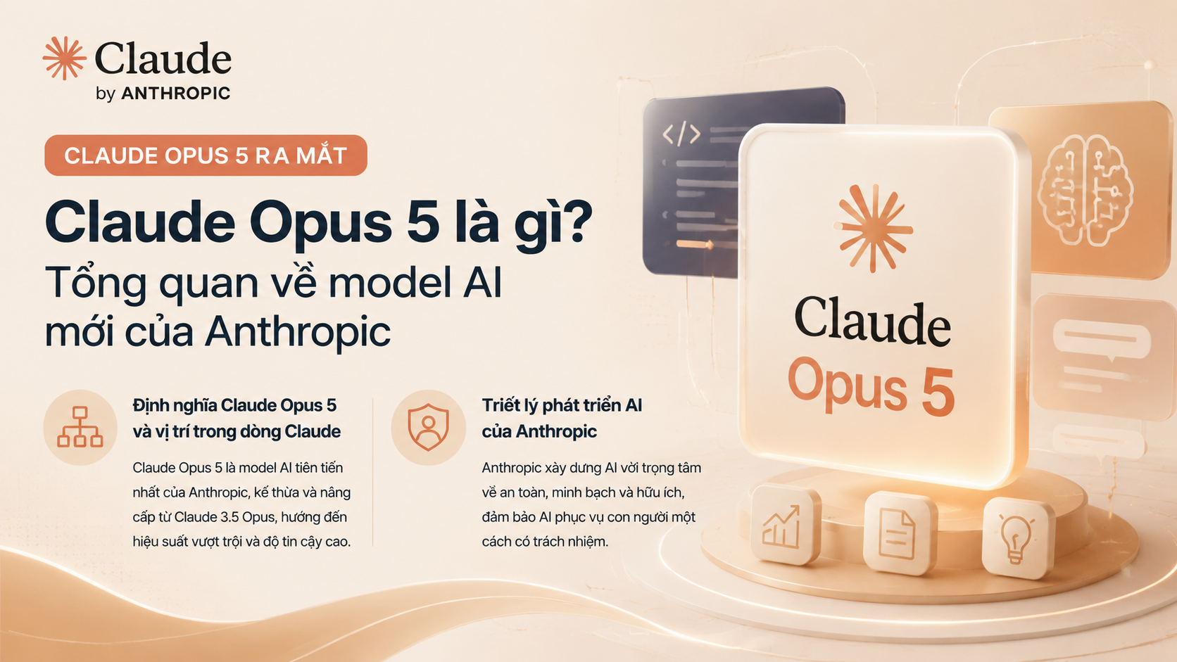 Claude Opus 5 là gì? Tổng quan về model AI mới của Anthropic - Claude Opus 5 ra mắtClaude Opus 5 là gì, Claude Opus 5, Anthropic Opus 5Claude Opus 5 mới, Anthropic ra mắt Claude Opus 5