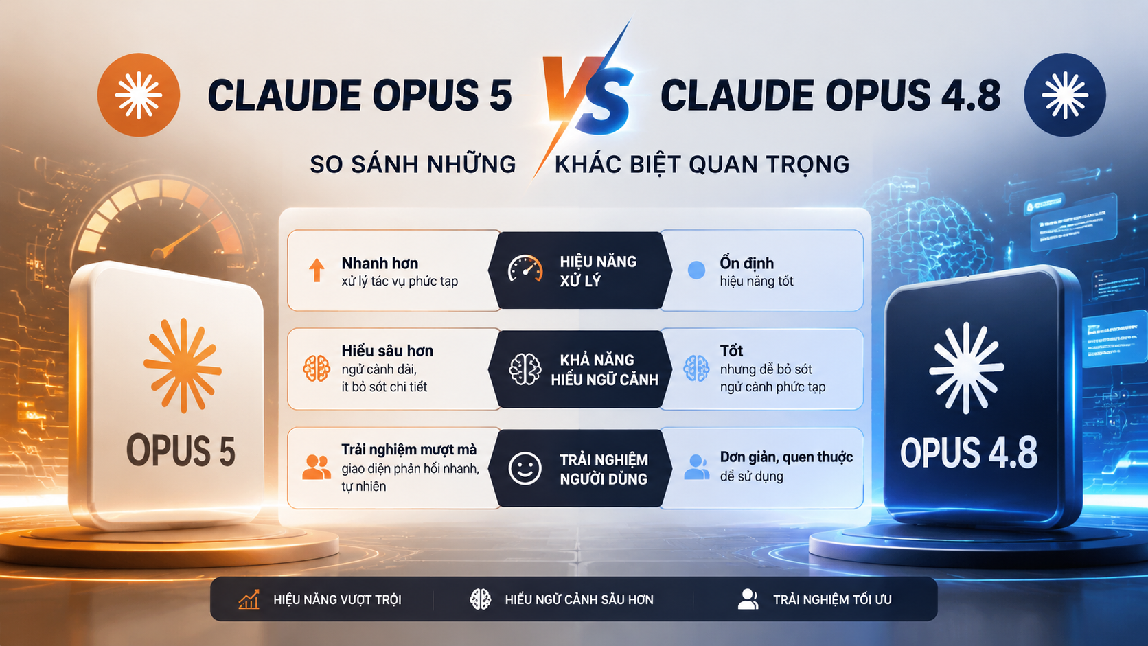 Claude Opus 5 vs Opus 4.8: So sánh những khác biệt quan trọng - Claude Opus 5 vs Opus 4.8Claude Opus 5 có gì mớiđánh giá Claude Opus 5Claude Opus 5 ra mắtClaude Opus 5 là gì, Claude Opus 5, Anthropic Opus 5Claude Opus 5 mới, Anthropic ra mắt Claude Opus 5review Claude Opus 5, Claude Opus 5 có tốt khôngtính năng Claude Opus 5, Claude Opus 5 mới nhấtso sánh Claude Opus 5, Opus 5 và Opus 4.8