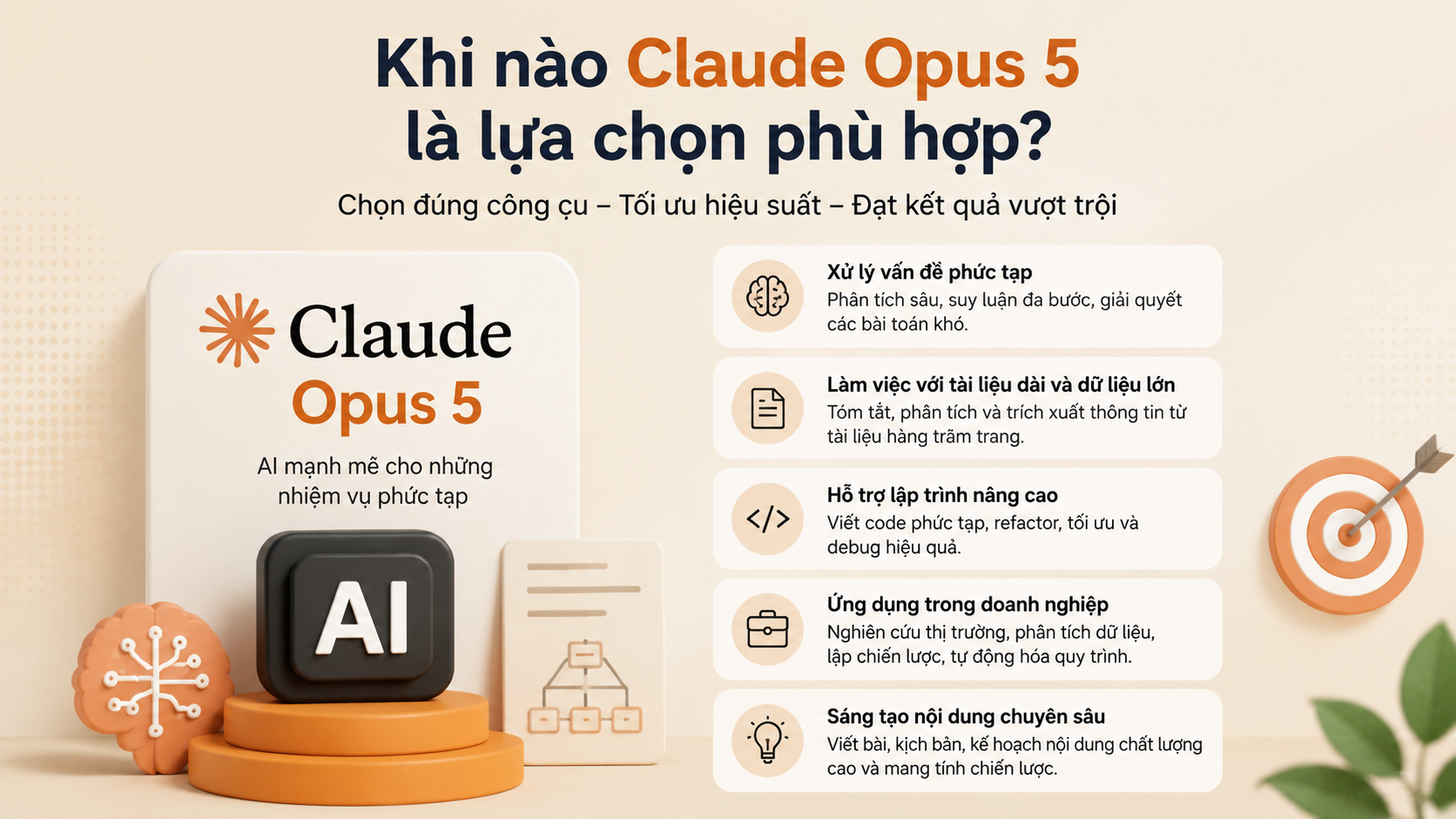 Khi nào Claude Opus 5 là lựa chọn phù hợp? - dịch vụ viết bài chuẩn SEO