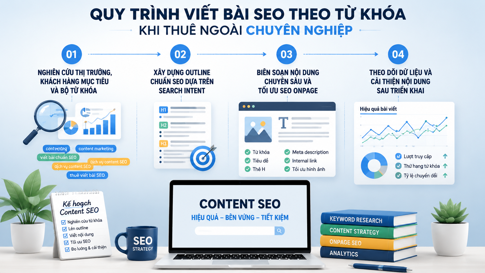 Quy trình viết bài SEO theo từ khóa khi thuê ngoài chuyên nghiệp Quy trình viết bài SEO theo từ khóa khi thuê ngoài chuyên nghiệp - viết bài SEO theo từ khóa