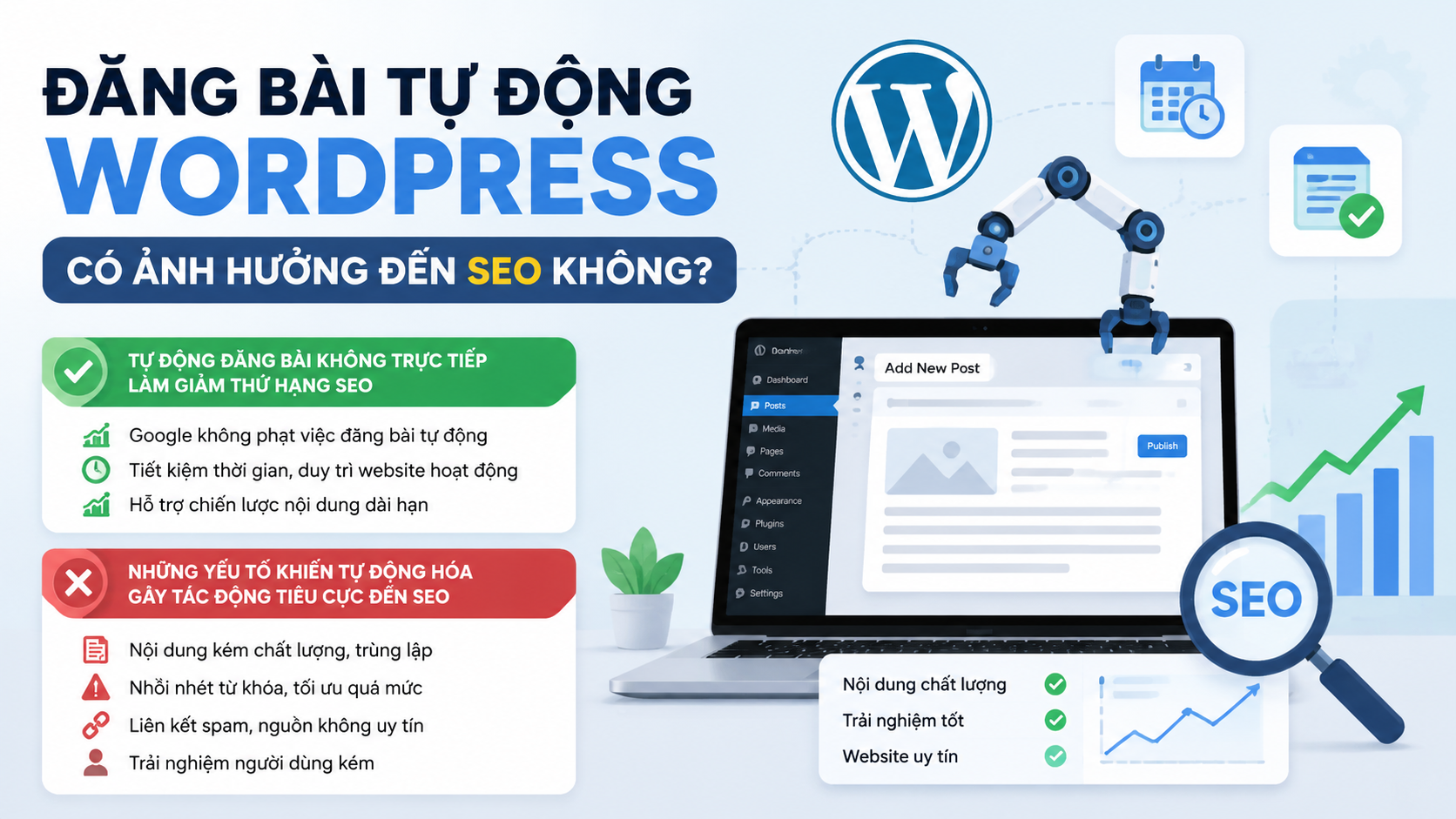Đăng bài tự động WordPress có ảnh hưởng đến SEO không? - đăng bài tự động WordPress
