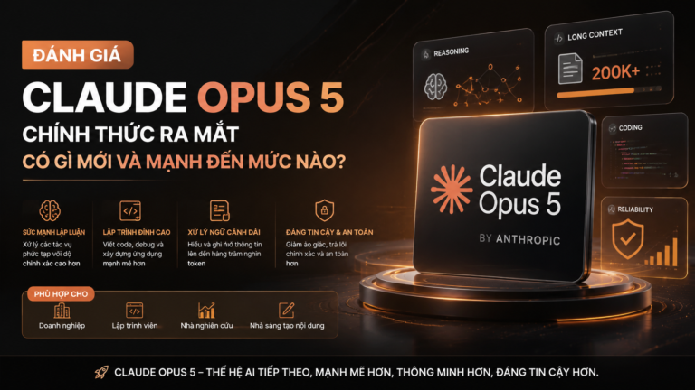 Đánh giá Claude Opus 5: Claude Opus 5 chính thức ra mắt, có gì mới và mạnh đến mức nào? - đánh giá Claude Opus 5Claude Opus 5 ra mắtClaude Opus 5 là gì, Claude Opus 5, Anthropic Opus 5Claude Opus 5 mới, Anthropic ra mắt Claude Opus 5review Claude Opus 5, Claude Opus 5 có tốt không