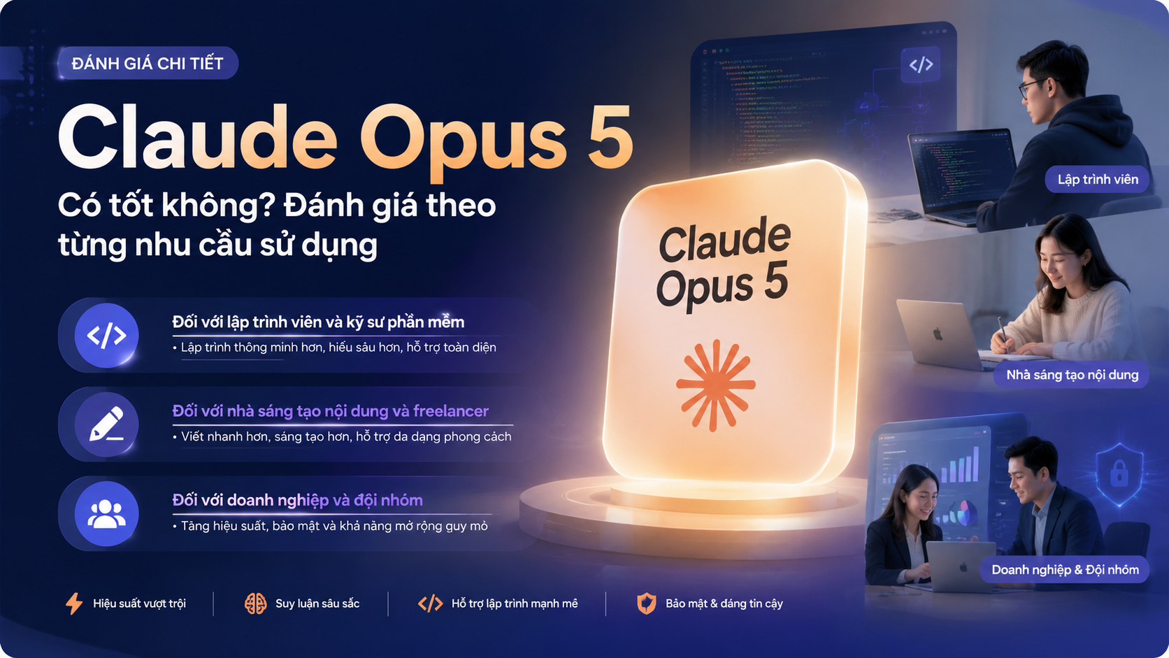 Claude Opus 5 có tốt không? Đánh giá theo từng nhu cầu sử dụng - Claude Opus 5 có gì mớiđánh giá Claude Opus 5Claude Opus 5 ra mắtClaude Opus 5 là gì, Claude Opus 5, Anthropic Opus 5Claude Opus 5 mới, Anthropic ra mắt Claude Opus 5review Claude Opus 5, Claude Opus 5 có tốt khôngtính năng Claude Opus 5, Claude Opus 5 mới nhất