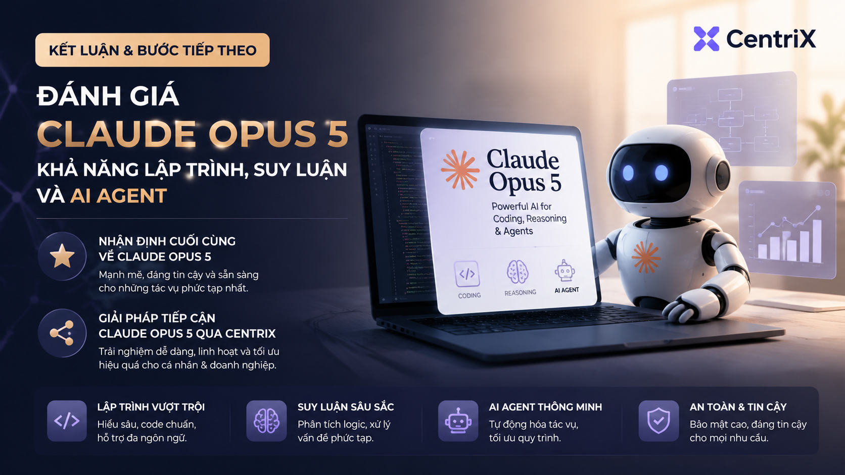 Kết luận và bước tiếp theo - Claude Opus 5 có gì mớiđánh giá Claude Opus 5Claude Opus 5 ra mắtClaude Opus 5 là gì, Claude Opus 5, Anthropic Opus 5Claude Opus 5 mới, Anthropic ra mắt Claude Opus 5review Claude Opus 5, Claude Opus 5 có tốt khôngtính năng Claude Opus 5, Claude Opus 5 mới nhất