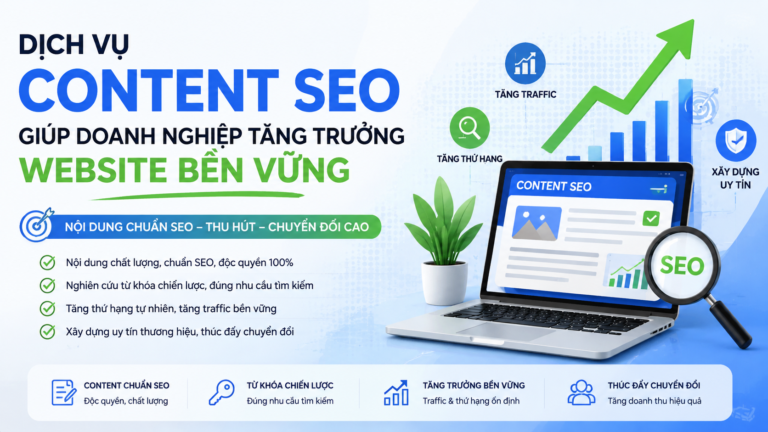 Dịch vụ content SEO giúp doanh nghiệp tăng trưởng website bền vững - dịch vụ content SEO