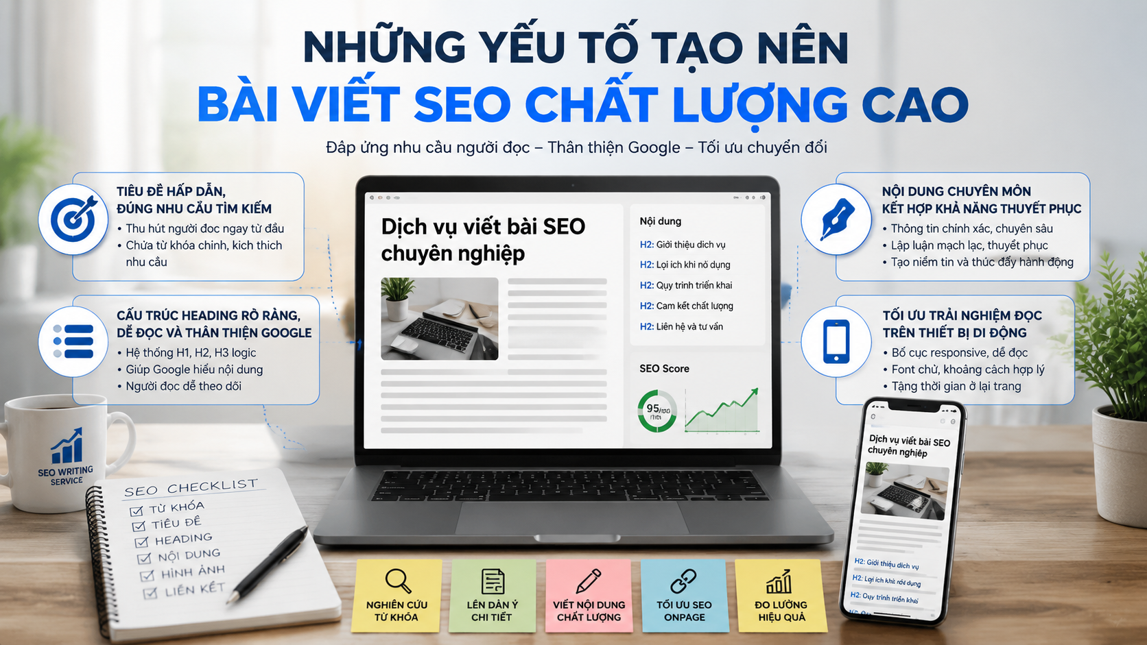 Những yếu tố tạo nên bài viết SEO chất lượng cao - đơn vị viết content SEO