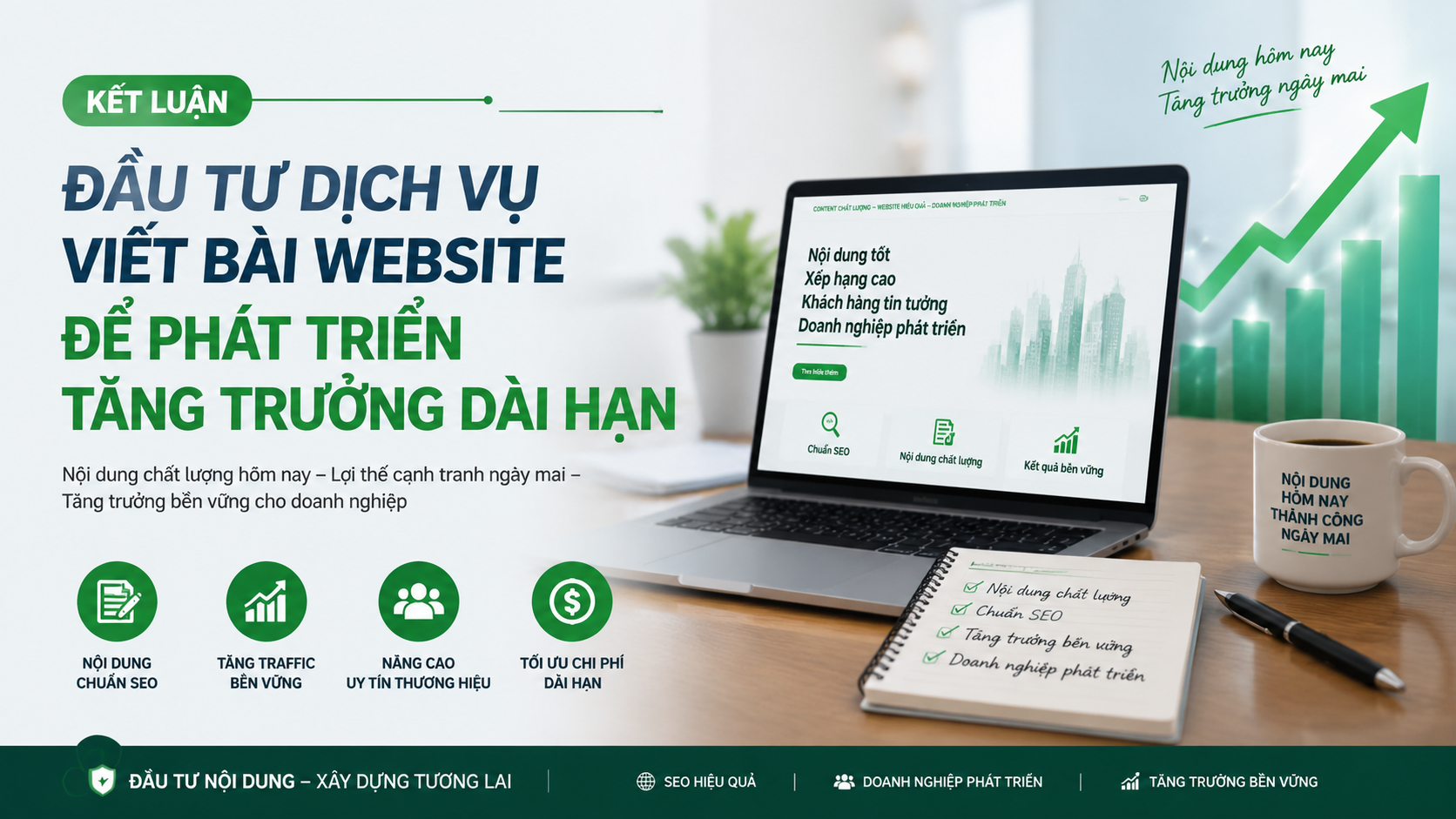 Kết luận: Đầu tư dịch vụ viết bài website để phát triển tăng trưởng dài hạn - dịch vụ viết bài website