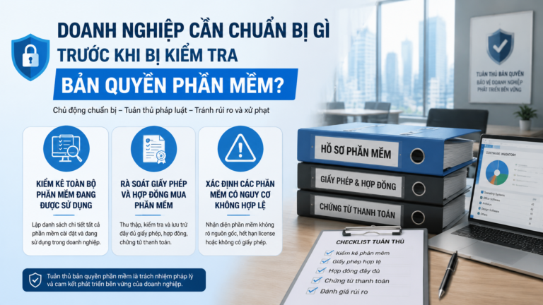 Doanh nghiệp cần chuẩn bị gì trước khi bị kiểm tra bản quyền phần mềm? - kiểm tra bản quyền phần mềm doanh nghiệp