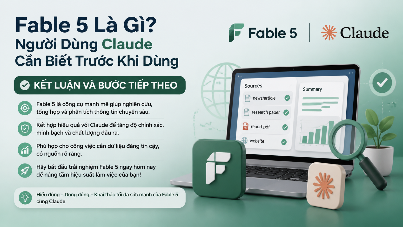Kết luận và bước tiếp theo - fable 5 là gì