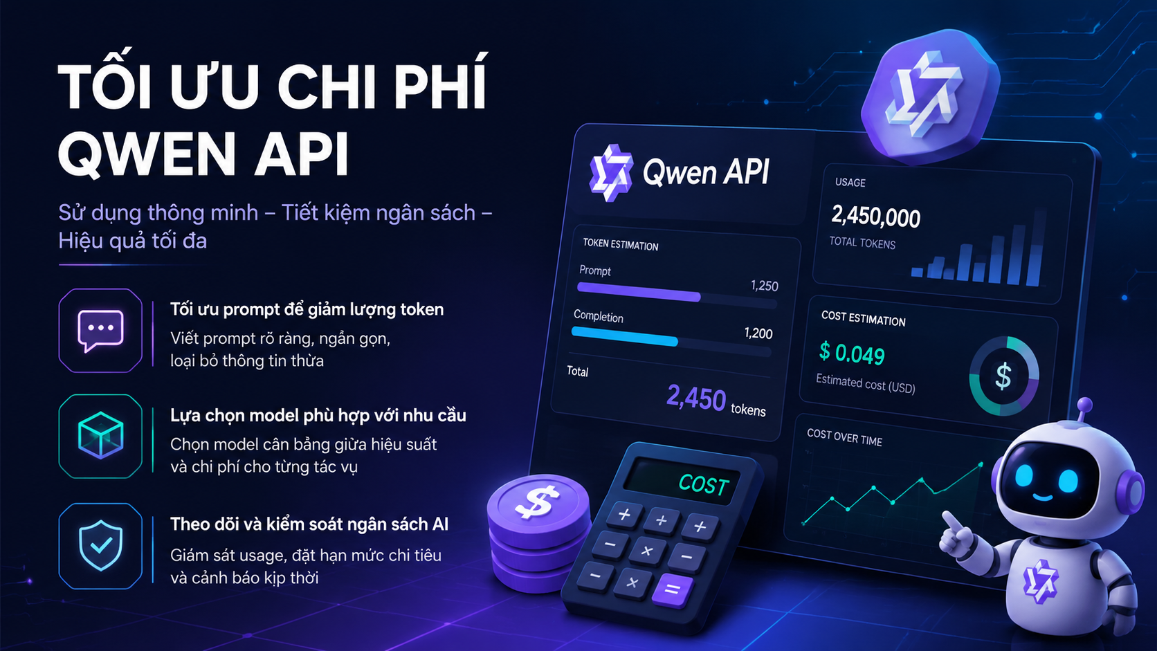 Cách tối ưu chi phí khi sử dụng Qwen API Cách tối ưu chi phí khi sử dụng Qwen API - giá Qwen API