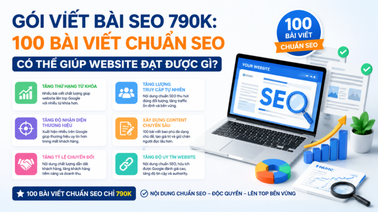 Gói viết bài SEO 790K: 100 bài viết chuẩn SEO có thể giúp website đạt được gì? - gói viết bài SEO 790K