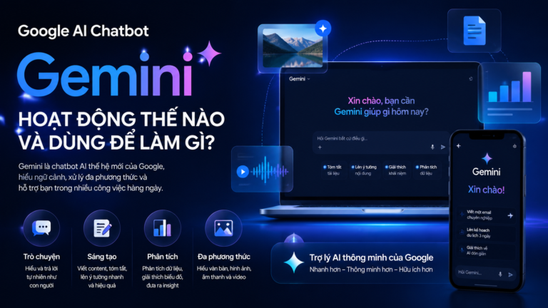 Google AI chatbot: Gemini hoạt động thế nào và dùng để làm gì? - Google AI chatbot, Gemini chatbot, AI chatbot Google