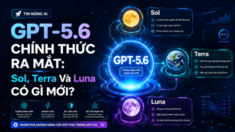 GPT-5.6 Chính Thức Ra Mắt: Sol, Terra Và Luna Có Gì Mới? - GPT-5.6, GPT-5.6 mới nhất, GPT-5.6 Sol, GPT-5.6 Terra, GPT-5.6 Luna