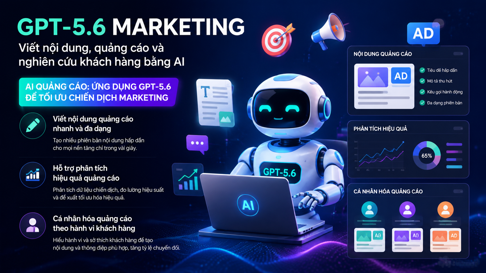 AI quảng cáo: Ứng dụng GPT-5.6 để tối ưu chiến dịch marketing - GPT-5.6 marketing, AI viết content, AI quảng cáo