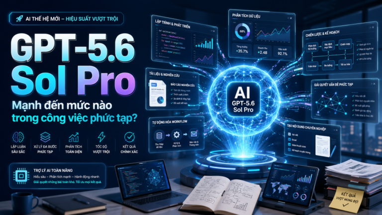 GPT-5.6 Sol Pro Mạnh Đến Mức Nào Trong Công Việc Phức Tạp? - GPT-5.6 Sol Pro, ChatGPT Pro 5.6, AI làm việc chuyên nghiệp, reasoning model