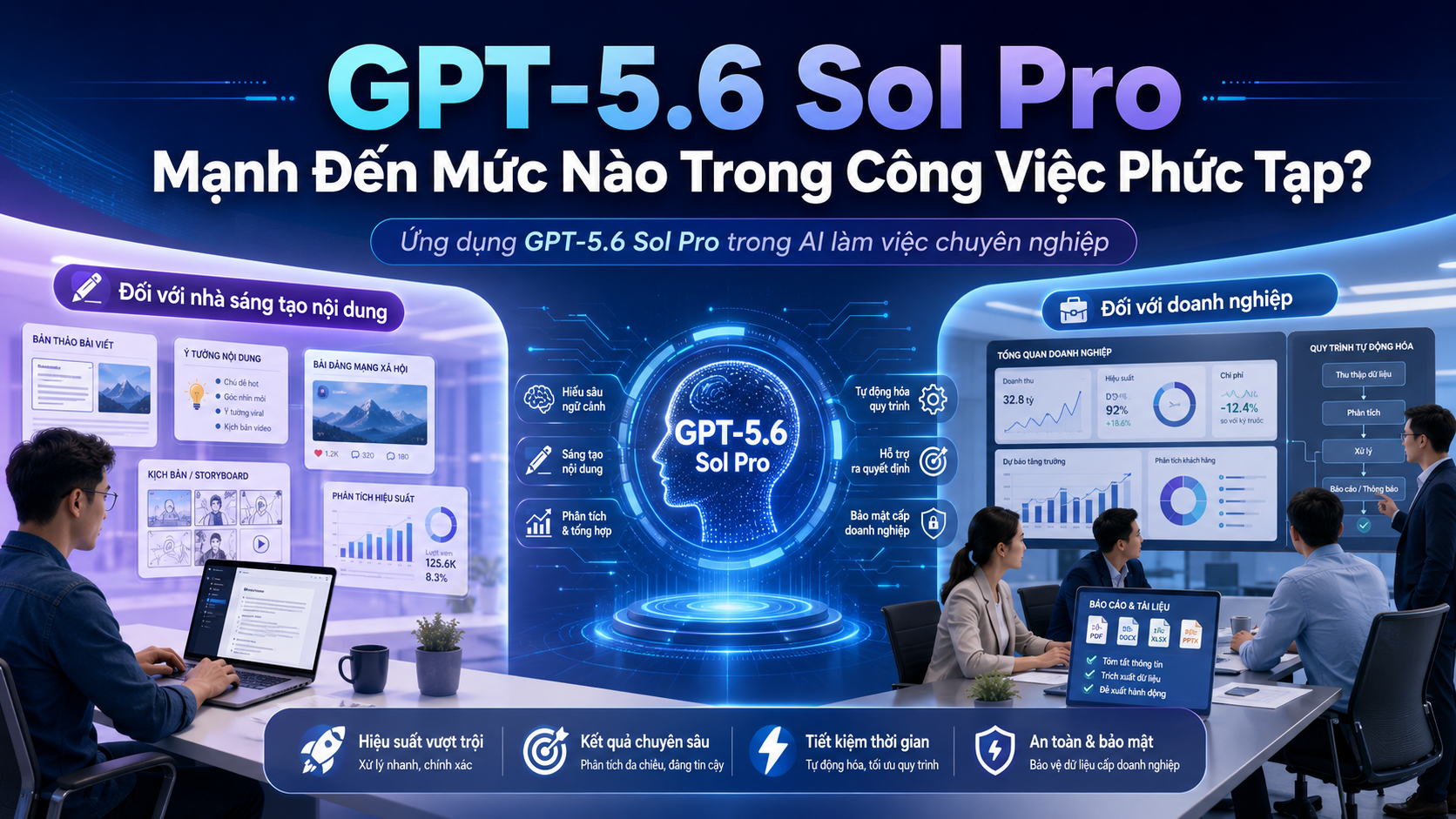 Ứng dụng GPT-5.6 Sol Pro trong AI làm việc chuyên nghiệp - GPT-5.6 Sol Pro, ChatGPT Pro 5.6, AI làm việc chuyên nghiệp, reasoning model