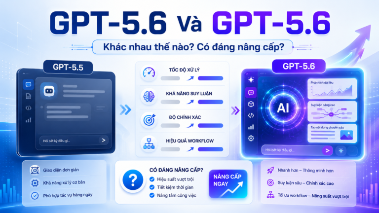 GPT-5.6 Và GPT-5.5 Khác Nhau Thế Nào? Có Đáng Nâng Cấp? - GPT-5.6 vs GPT-5.5, so sánh ChatGPT, nâng cấp GPT-5.6, ChatGPT mới
