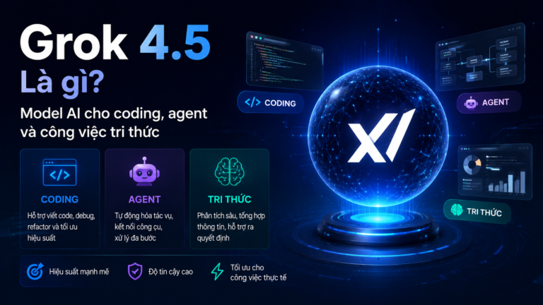 Grok 4.5 là gì? Model AI cho coding, agent và công việc tri thức - Grok 4.5 là gì, Grok AI, model Grok mới