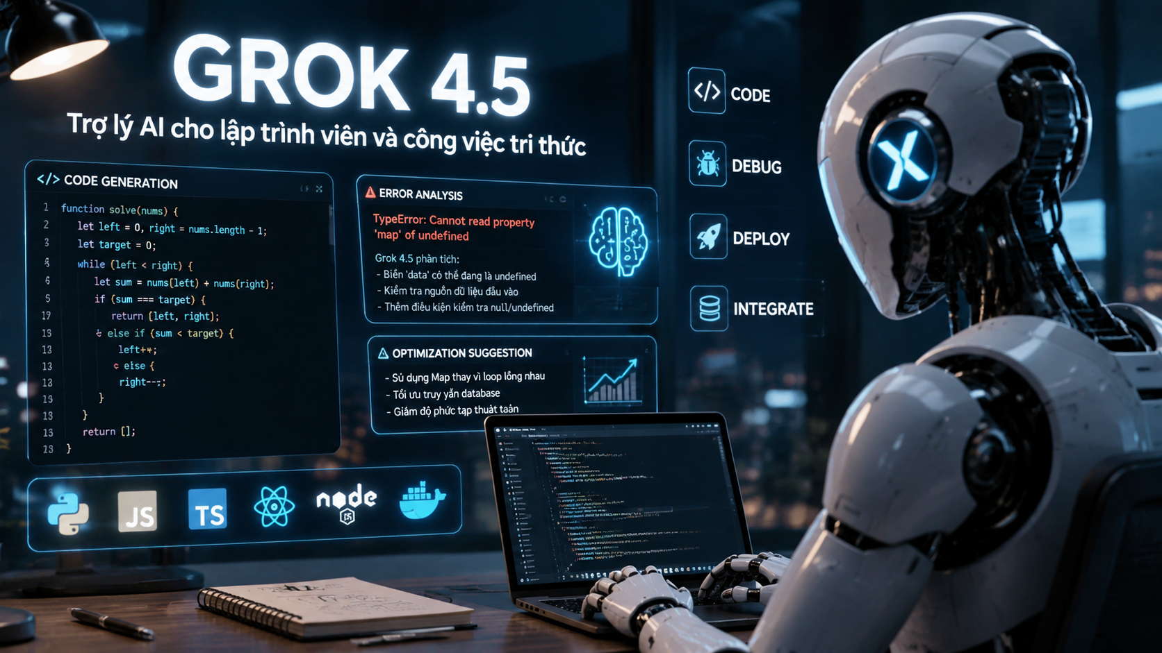 Khả năng coding của Grok 4.5: Hỗ trợ lập trình viên như thế nào? Khả năng coding của Grok 4.5: Hỗ trợ lập trình viên như thế nào? - Grok 4.5 là gì, Grok AI, model Grok mới