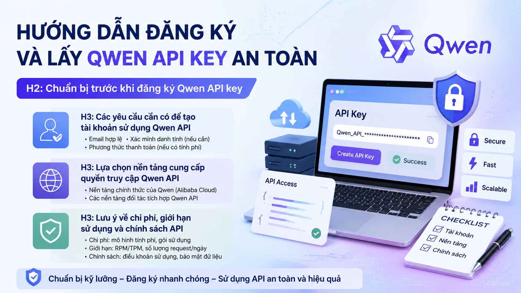 Chuẩn bị trước khi đăng ký Qwen API key Chuẩn bị trước khi đăng ký Qwen API key - Qwen API key